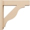 Ekena Millwork 6-in W x 24-in D x 24-in H Funston Block Rough Cedar Woodgrain TimberThane Outlooker, Primed Tan OUTUR060X24X24FST44RCPR - alternate 5